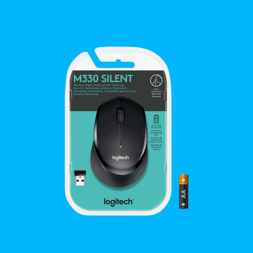 Широкий ассортимент мышь беспроводная logitech m330 silent plus black (черная, оптическая, 1000dpi, 2.4 ghz/usb-ресивер, бесшумная, под правую руку) (m/n: m-r0051 / c-u0010) (910-004909) для компьютерной техники с доставкой по всему Казахстану  | Рассрочка 0-0-24  фото 8
