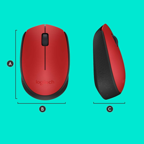 Широкий ассортимент мышь беспроводная logitech m171 red (красная, оптическая, 1000dpi, 2.4 ghz/usb-ресивер) (m/n: m-r0060 / c-u0010) (910-004641) для компьютерной техники с доставкой по всему Казахстану  | Рассрочка 0-0-24  фото 8
