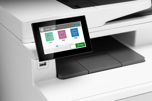 МФУ 3QA55A HP Color LaserJet Enterprise MFP M480f Printer/Scanner/Copier/Fax, A4, 600x600 dpi, 27(27)ppm, 2Gb, 800 Mhz, 2trays 50+250,ADF50, Duplex, USB/GigEth, Duty cycle - 55 000 фото 6