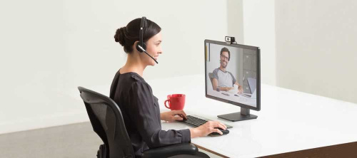 Широкий ассортимент гарнитура беспроводная logitech h820e mono (dect, в комплекте зарядная подставка, адаптер переменного тока, usb-кабель) (m/n: a-00058) для компьютерной техники с доставкой по всему Казахстану  | Рассрочка 0-0-24  фото 2