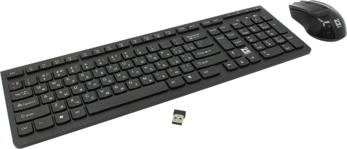 Широкий ассортимент клавиатура беспроводная + мышь defender columbia c-775 usb 2.4гг черный для компьютерной техники с доставкой по всему Казахстану  | Рассрочка 0-0-24  фото 3
