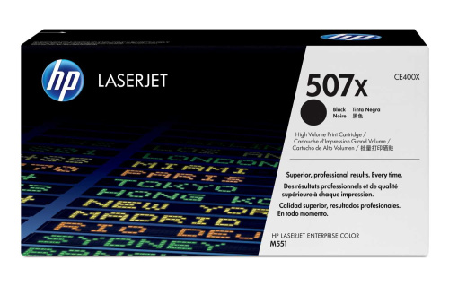 Картридж CE400X HP 507X Black LaserJet Toner Cartridge для HP Color LaserJet MFP M570/M551/M575