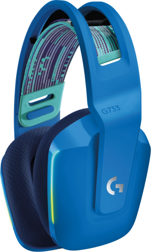 Широкий ассортимент гарнитура беспроводная игровая logitech g733 lightspeed wireless rgb gaming headset - blue - 2.4ghz - n/a - emea (m/n: a00125 / a-00080) (981-000943) для компьютерной техники с доставкой по всему Казахстану  | Рассрочка 0-0-24  фото 2