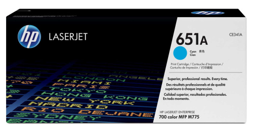 Картридж CE341A HP LaserJet 700 Color MFP 775 Cyan Crtg для HP Color LaserJet M775