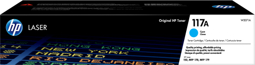 Картридж W2071A 117A Cyan Original Laser Toner Cartridge для HP Laser 150 / HP Laser MFP 178/179