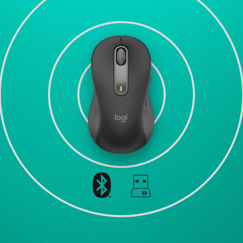 Широкий ассортимент мышь беспроводная logitech signature m650 l wireless mouse - graphite - bt - n/a - emea - m650 l left (m/n: mr0091 / cu0021) (910-006239) для компьютерной техники с доставкой по всему Казахстану  | Рассрочка 0-0-24  фото 2