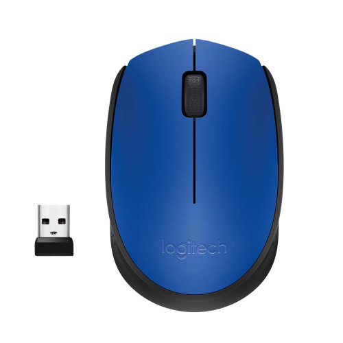 Широкий ассортимент мышь беспроводная logitech m171 blue (синяя, оптическая, 1000dpi, 2.4 ghz/usb-ресивер) (m/n: m-r0060 / c-u0010) (910-004640) для компьютерной техники с доставкой по всему Казахстану  | Рассрочка 0-0-24 