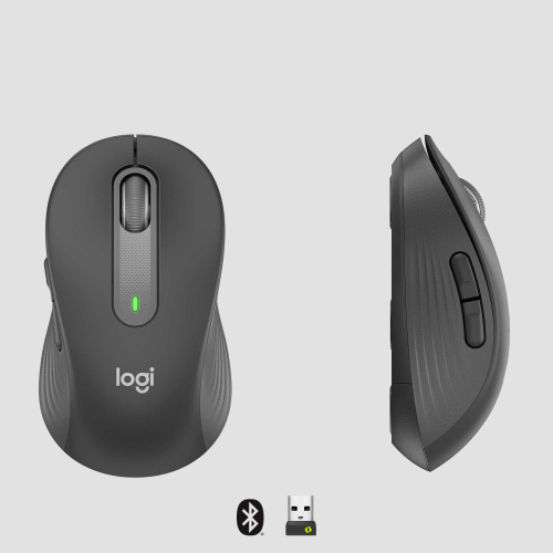 Широкий ассортимент мышь беспроводная logitech signature m650 l wireless mouse - graphite - bt - n/a - emea - m650 l (m/n: mr0091 / cu0021) (910-006236) для компьютерной техники с доставкой по всему Казахстану  | Рассрочка 0-0-24  фото 2